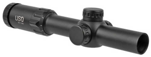 US Optics TS Series Rifle Scope 1-8X24mm 30mm Main Tube Second Focal Plane 0.5 MOA Adjustments Black Finish Simple Cross