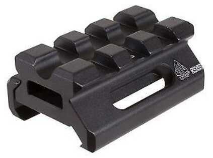 Leapers Inc. - UTG Super Slim Picatinny Riser Mount 1/2" Height 3 Slots. Black Finish MT-RSX5S