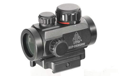 Leapers Inc. - UTG Instant Target Aiming Sight 2.6" 30mm Fits Picatinny Black Finish Red/Green CQB Micro Dot w/Integral
