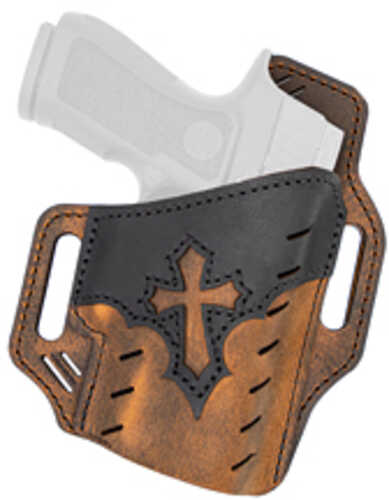 Versacarry Guardian Arc Angel Outside the Waistband Holster Fits P365/X/XL/Macro PF9 Hellcat Leather Construction Brown