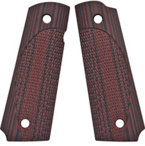 VZ Grips ETC Pistol Black Cherry Color G10 Fits 1911 Full Size Ambidextrous 06-04-1110-00-10-000