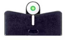 XS SIGHTS SW0024S3 DXW Big Dot S&W M&P Shield Green Tritium w/White Outline Front Black Stripe Rear