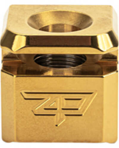 Zaffiri Precision Blowhole Compensator 9MM TiN Finish Gold 1/2x28 For Glock 17/19/34 9mm Gen 1-5