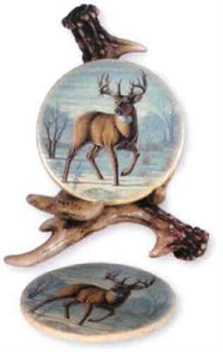 Rivers Edge Coaster Set Deer Antler
