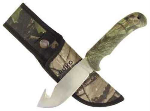 Ruko Rhinohide Skinning Knife Gut Hook Camo W/Sheath