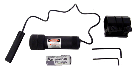 Vector Optics 5Mw Red Laser Gun Sight With Weaver Style Rail Mount