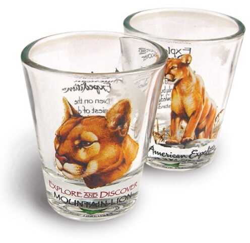 American Expedition Set Of 2 Shot Glasses - Mountain Lion