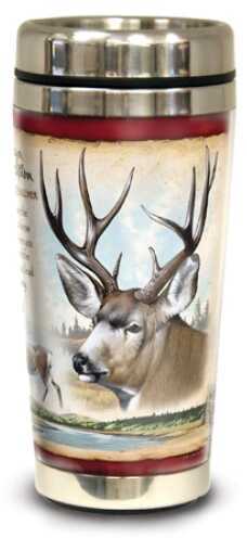 American Expedition Wildlife Steel Travel Mug - Mule Deer