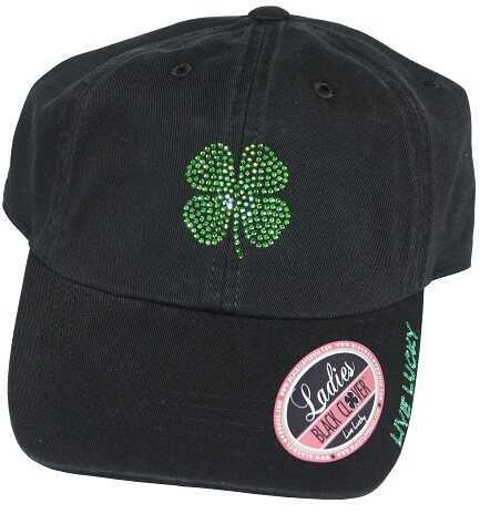 Black Clover Bling #1 Adjustable Women's Hat Black/Green