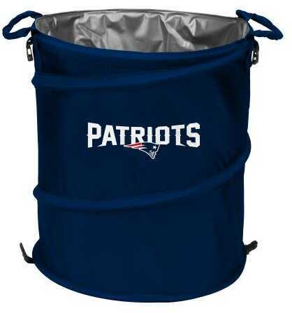 Logo Chair New England Patriots Collapsible 3-In-1 Cooler Hamper Wastebasket