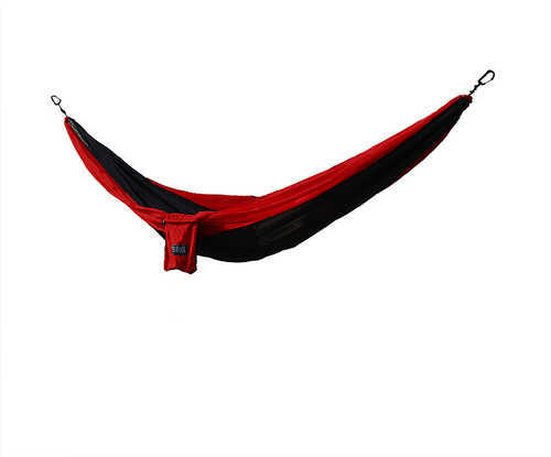 Osage River Twain Double Hammock - Black/Red