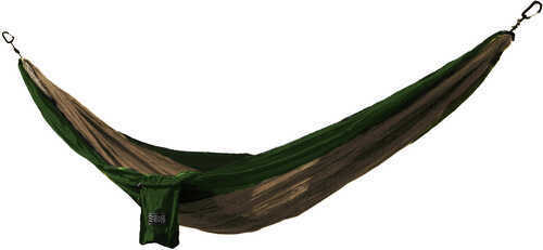 Osage River Twain Double Hammock - Khaki/Olive Green