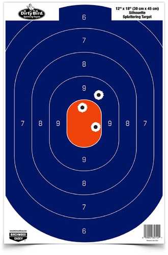 Birchwood Casey 12in x 18in Blue/Orange Silhoutte-50 Targets