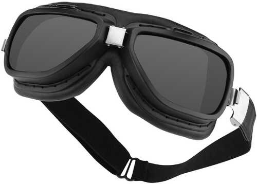 Bobster Pilot Aviator Goggles-Interchange Smoked/Clear Lens