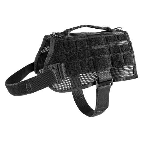 US Tactical K9 Molle Vest - Black - Large