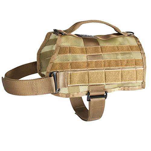 US Tactical K9 MOLLE Vest - Coyote - Medium