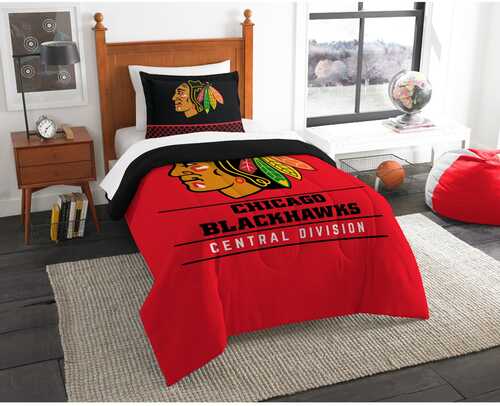 Chicago Blackhawks Twin Comforter Set