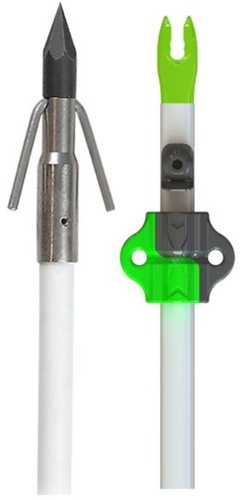 Muzzy Fish Arrow W/gar Point Nock & Bottle Slide 1ea