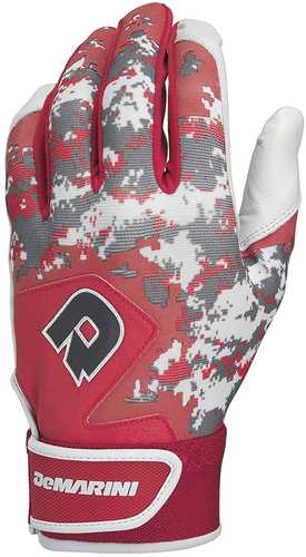 DeMarini Digi Camo II Adult Batting Glove-Scarlet 2XL