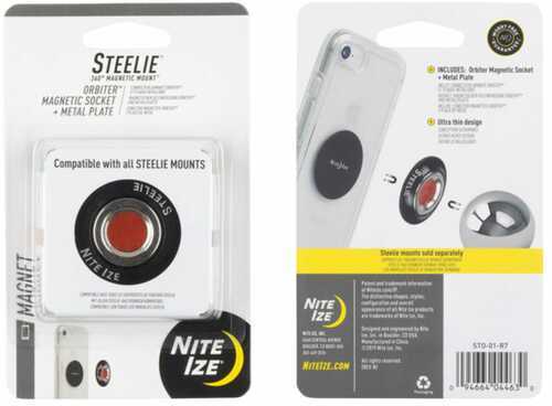 Nite Ize Steelie Orbiter Magnetic Socket and Metal Plate