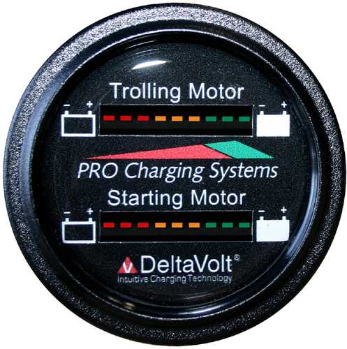 Dual Pro Battery Fuel Gauge 24V Trolling 12V Starting