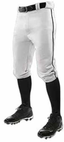 Champro Youth Triple Crown Knicker with Pipe White Black XS