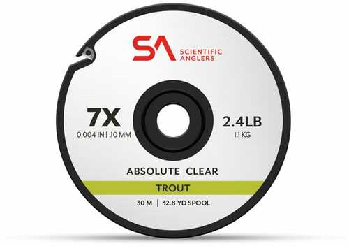 Scientific Anglers Absolute Trout Tippet 30M 7X Clear