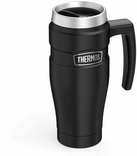 Thermos 16 oz. Stainless Steel Travel Mug Black