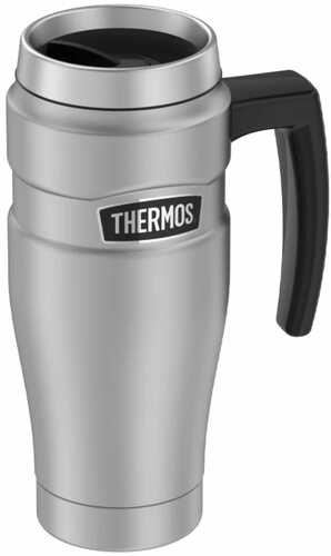 Thermos 16 oz. Stainless Steel Travel Mug Silver