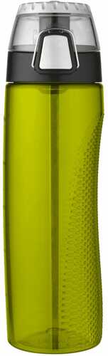 Thermos 24oz BPA Free Plastic Hydration Bottle w Meter Green