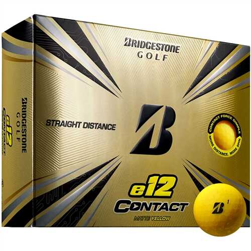 Bridgestone e12 Contact Yellow Golf Ball - Dozen