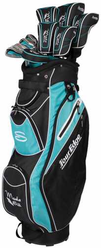 Tour Edge Moda Silk Womens Golf Set Black Lt Blue Rh Petite