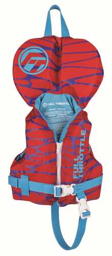 Full Throttle Infant Nylon Life Jacket Red