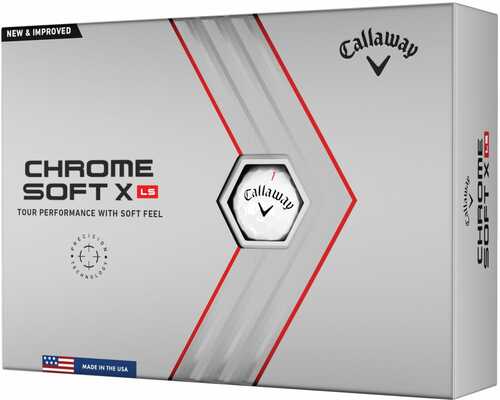 Callaway Chrome Soft X Ls Golf Balls 12pk White