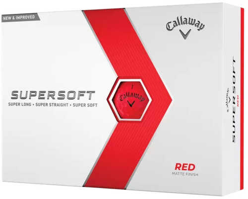 Callaway Golf 2023 Supersoft Ball-matte Red 12pk