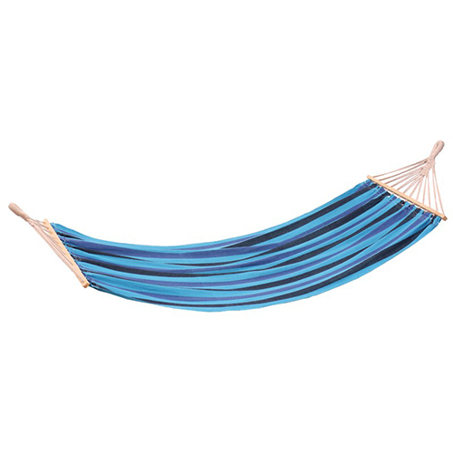 Stansport Bahamas Cotton Hammock-Single-Blue-78in X 37in