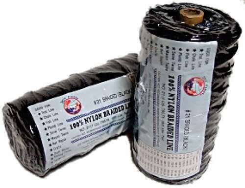 Lee Fisher Black Braided Nylon Twine. 1 Lb. Size: 96. Feet: 130'. Test: 925.