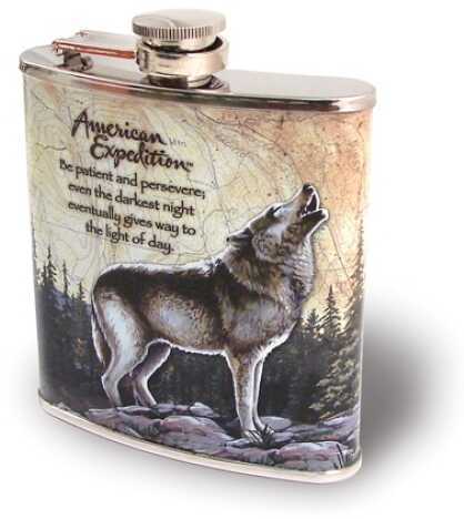 American Expedition Steel Flask - Gray Wolf