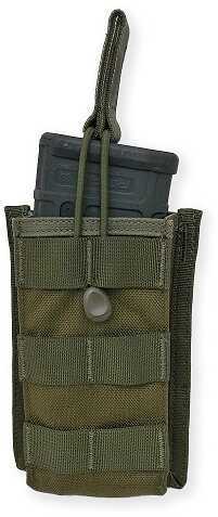 Single Rifle Mag Pouch Open Top Olive Drab Green