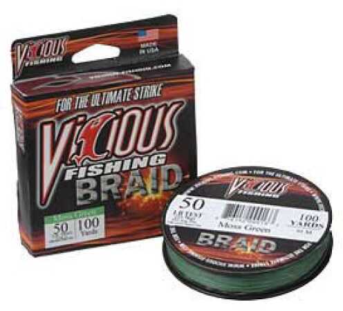 Vicious Fishing Spectra Braid Moss Green 150 Yards