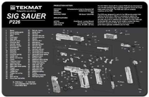 TekMat Sig Sauer P226 - 11X17In