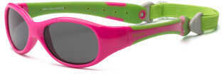 Cherry Pink/Lime Green Flex Fit Removable Band Smoke Lens 0+