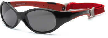 Real Kids Black/Red Flex Fit Removable Band Smoke Lens 4+