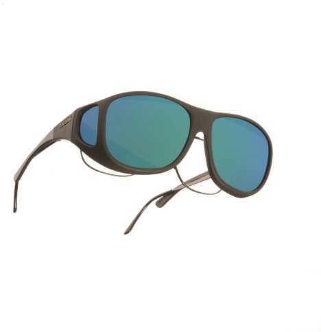 Cocoons Pilot L Aviator Blk Frame/Grn Mirror Lens Polarized