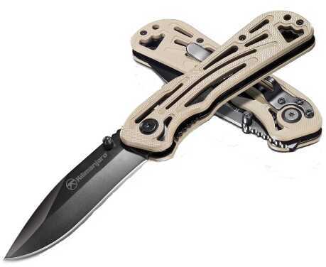 Kilimanjaro Caula 7 Inch Folding Knife, Black Satin Finish Md: 910022