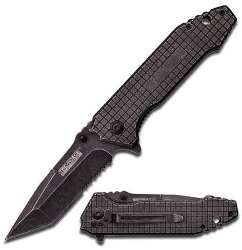 Tac Force 5" Stone Washed Checkered Folding Knife