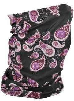 ZANheadgear Fleece Lined Motley Tube - Purple Paisley Md: TF228