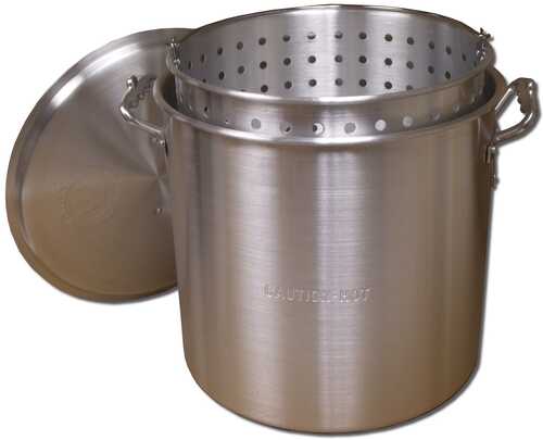 King Kooker #KK32-32 Qt. Aluminum Pot with Basket and Lid