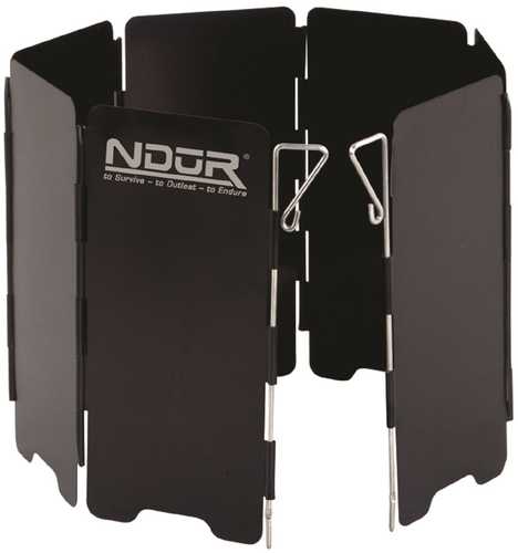 NDuR Mini Stove Windshield Black-Large