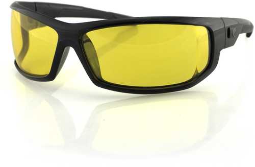 Bobster AXL Sunglasses-Black Frame-Anti-fog Yellowith Lens